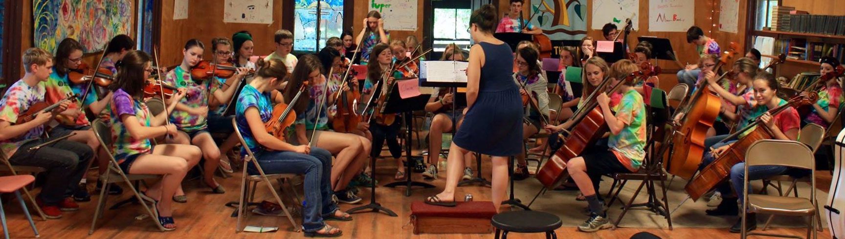 Orchestra Practice at Camp
